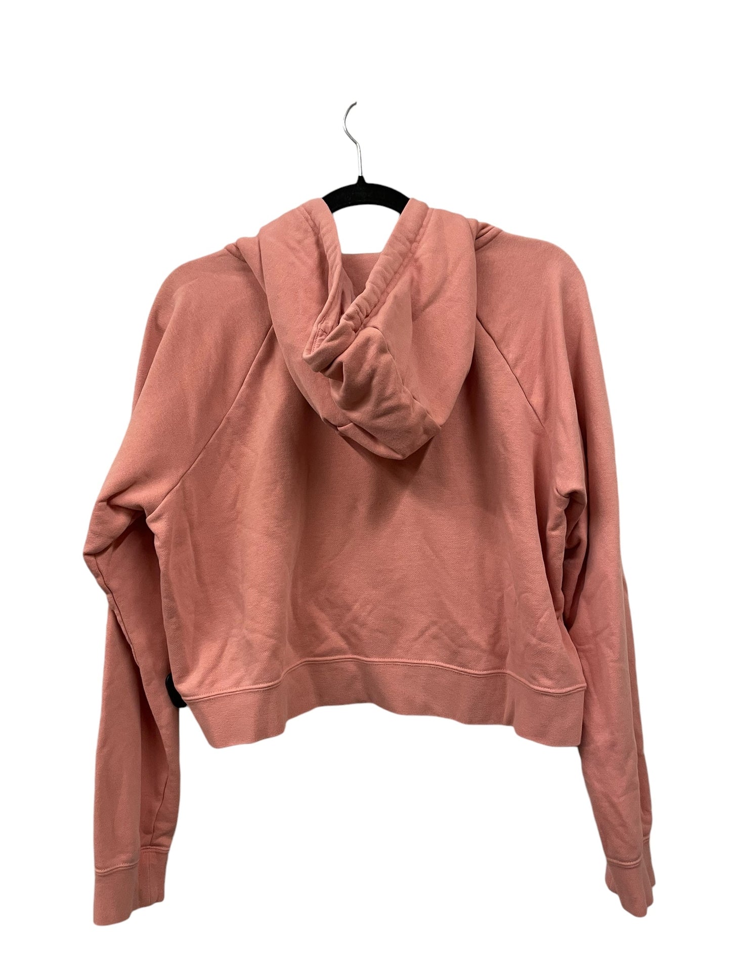 Sweatshirt Hoodie By Nike Apparel In Peach, Size: L