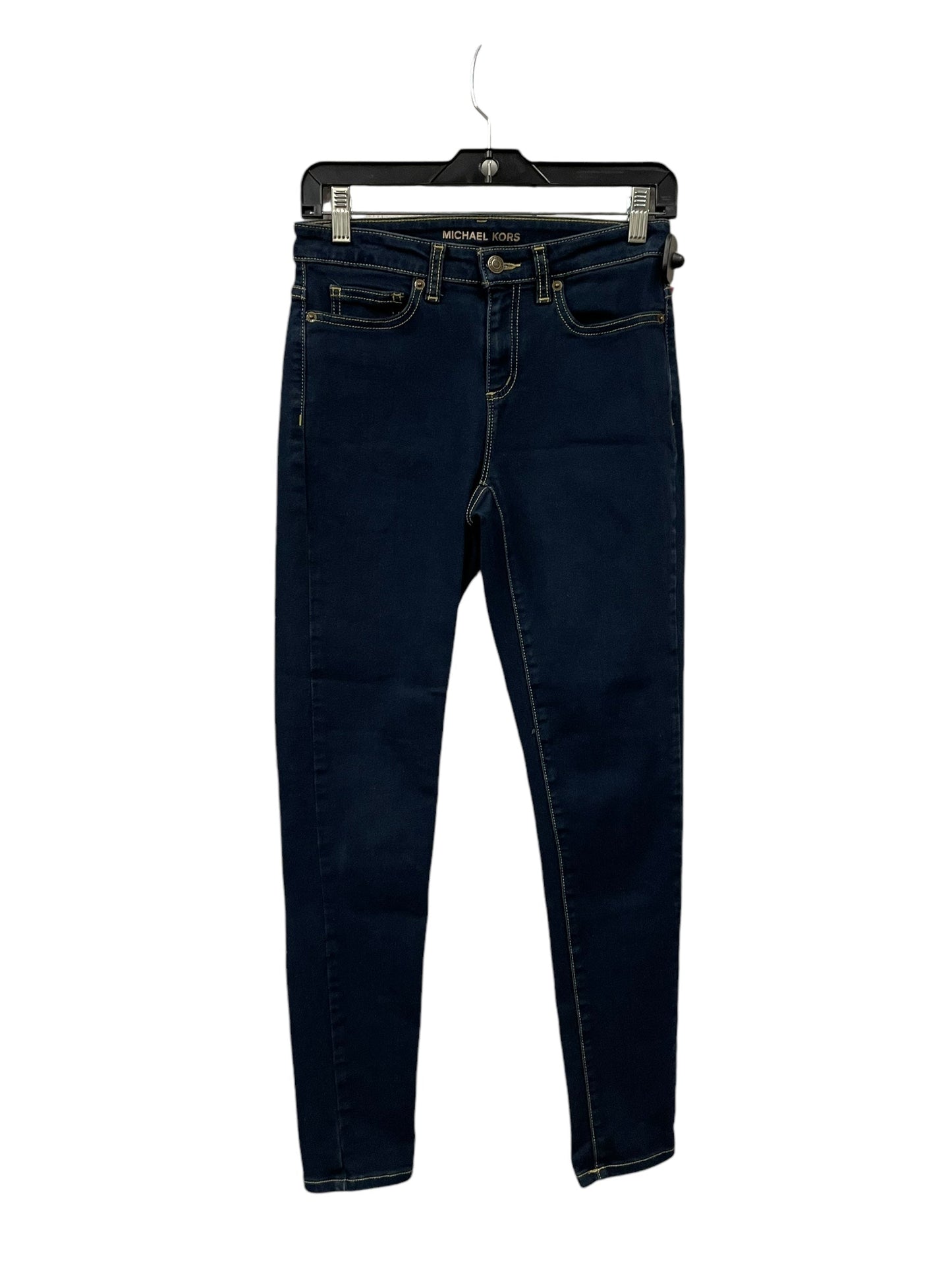 Jeans Skinny By Michael Kors In Blue Denim, Size: 4