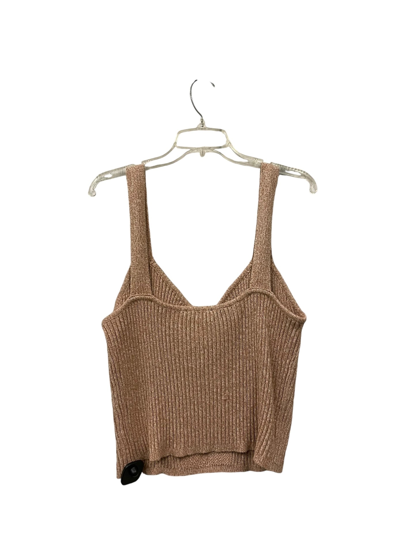 Top Sleeveless By Express In Brown, Size: Xl