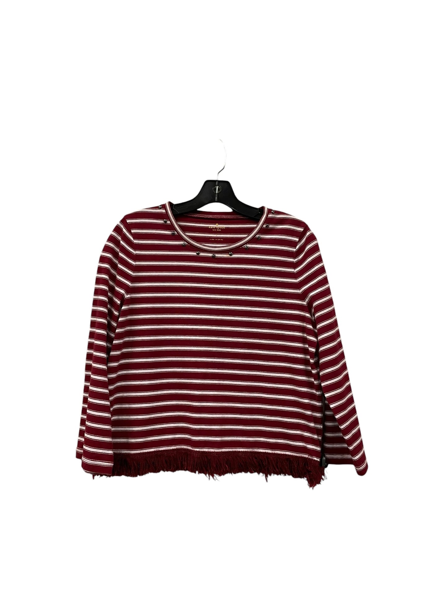 Top Long Sleeve By Kate Spade In Red, Size: L