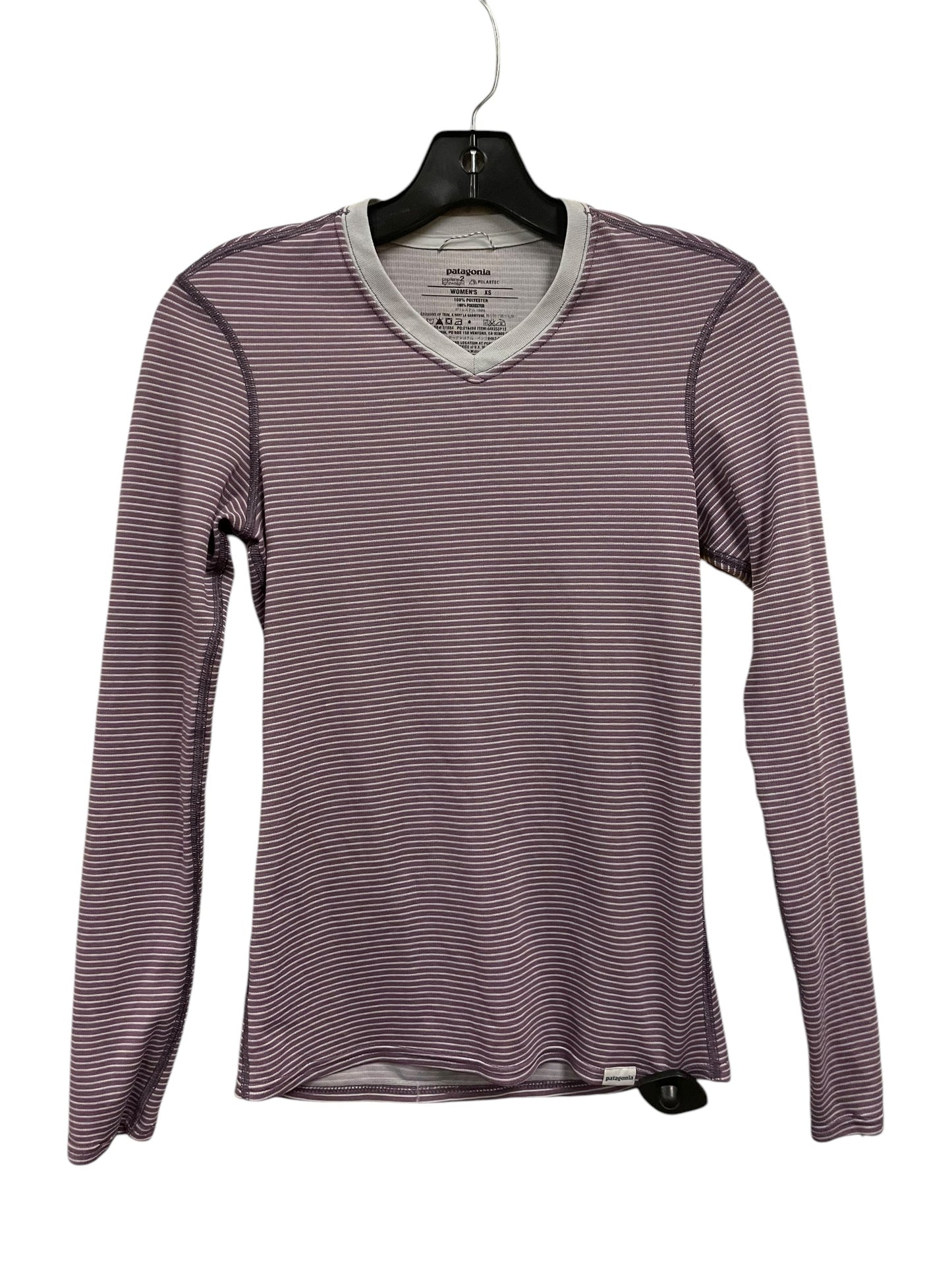 Athletic Top Long Sleeve Crewneck By Patagonia In Purple, Size: Xs