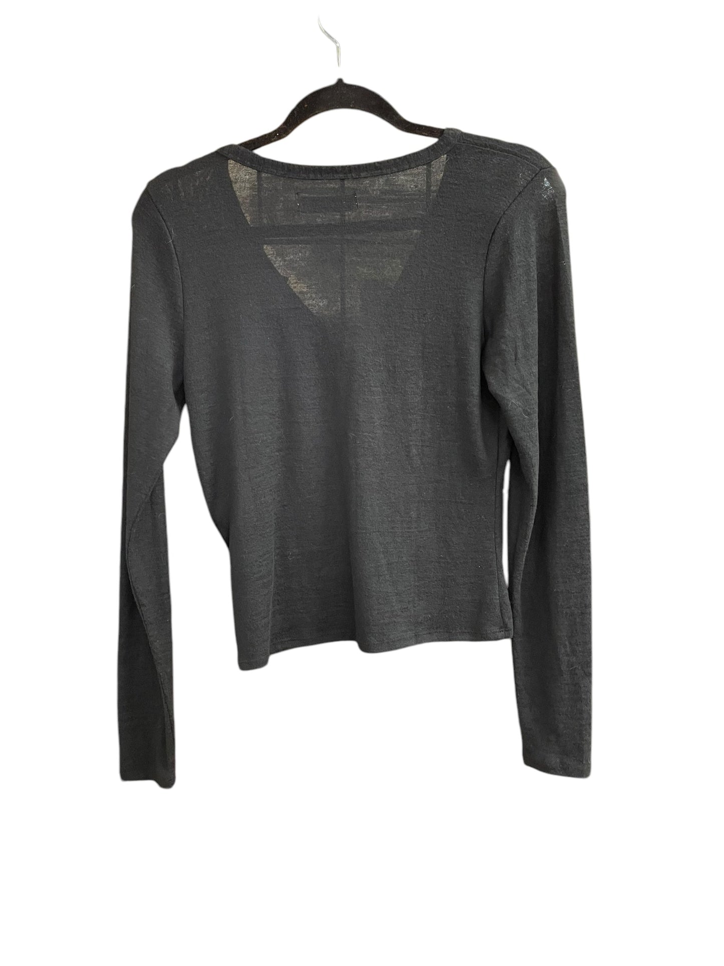 Top Long Sleeve Basic By Abercrombie And Fitch In Black, Size: M