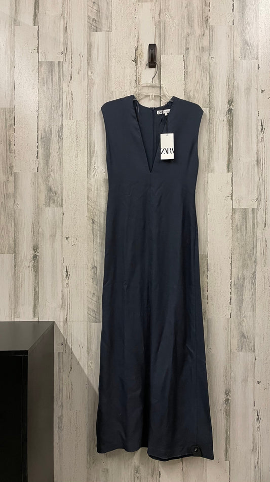 Dress Casual Maxi By Zara In Navy, Size: M