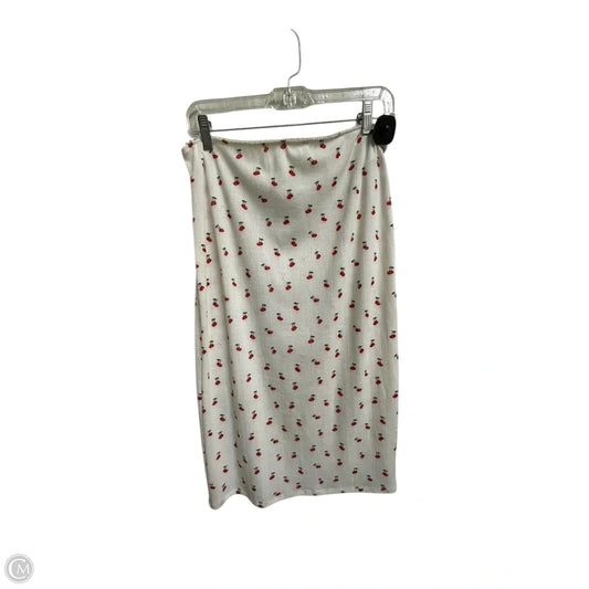 Skirt Midi By Forever 21 In White, Size: L