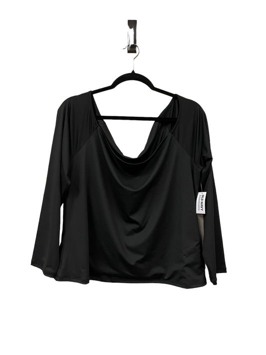 Top Long Sleeve Basic By Old Navy In Black, Size: 2x