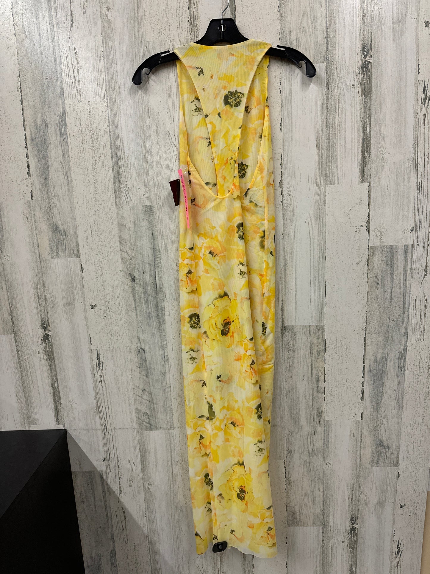 Yellow Dress Casual Maxi Zara, Size S