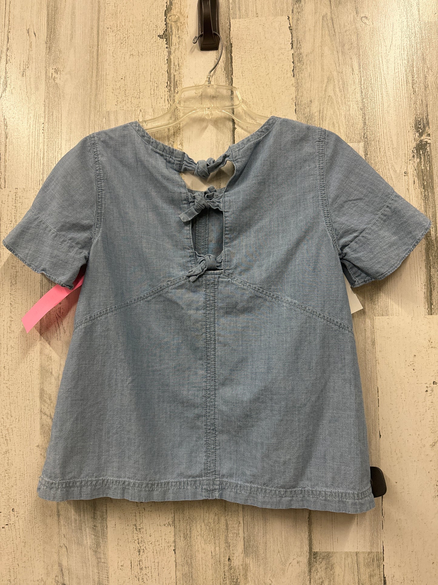 Blue Top Short Sleeve Madewell, Size S