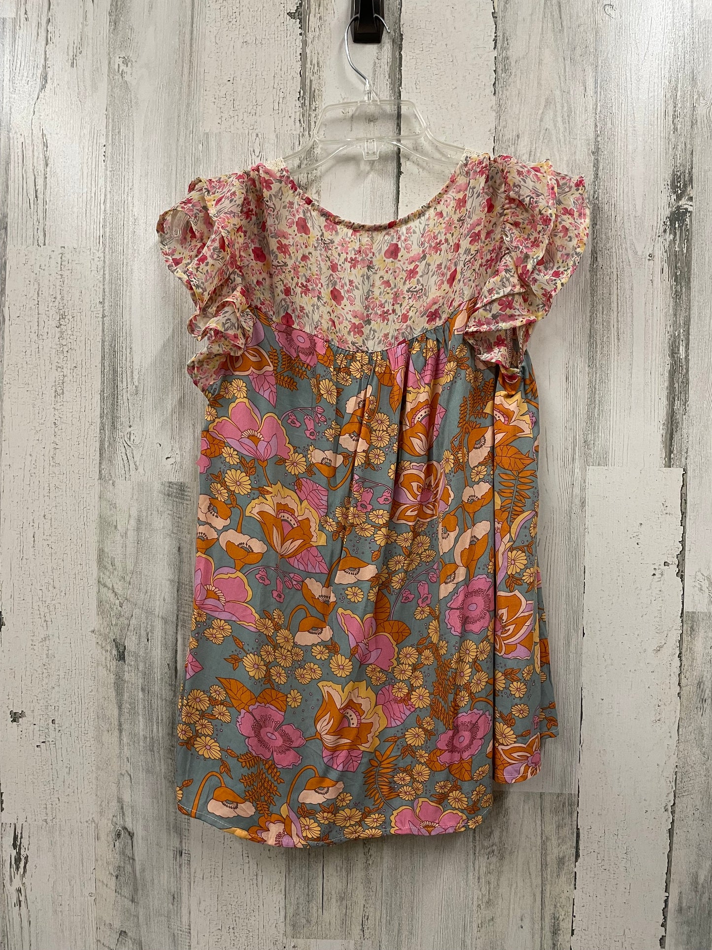 Top Sleeveless By Jodifl In Floral Print, Size: S