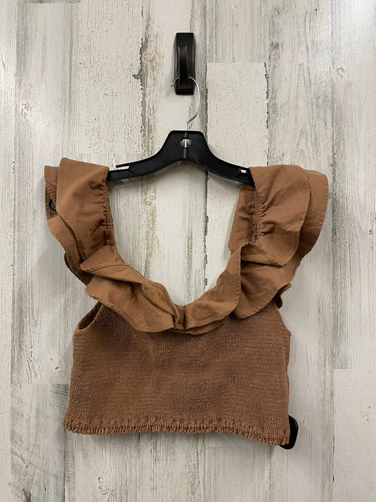 Top Sleeveless By Maeve In Brown, Size: M