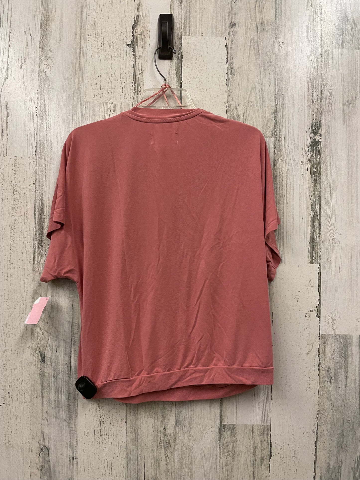 Top Short Sleeve By Anthropologie In Pink, Size: M