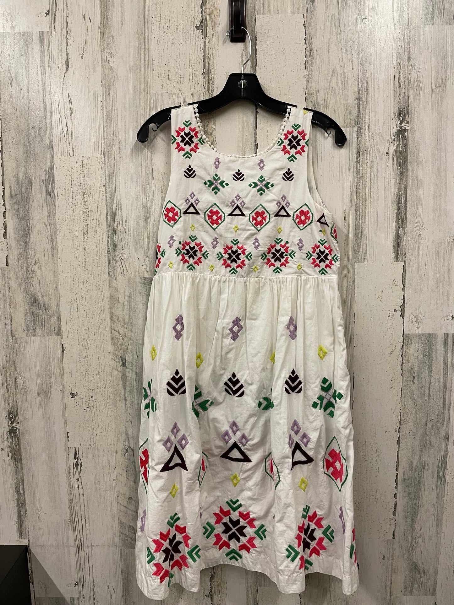 Dress Casual Midi By Anthropologie In White, Size: S