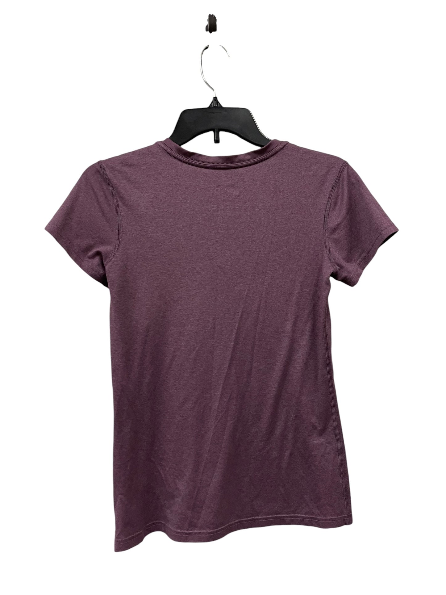 Athletic Top Short Sleeve By Nike Apparel In Purple, Size: Xs