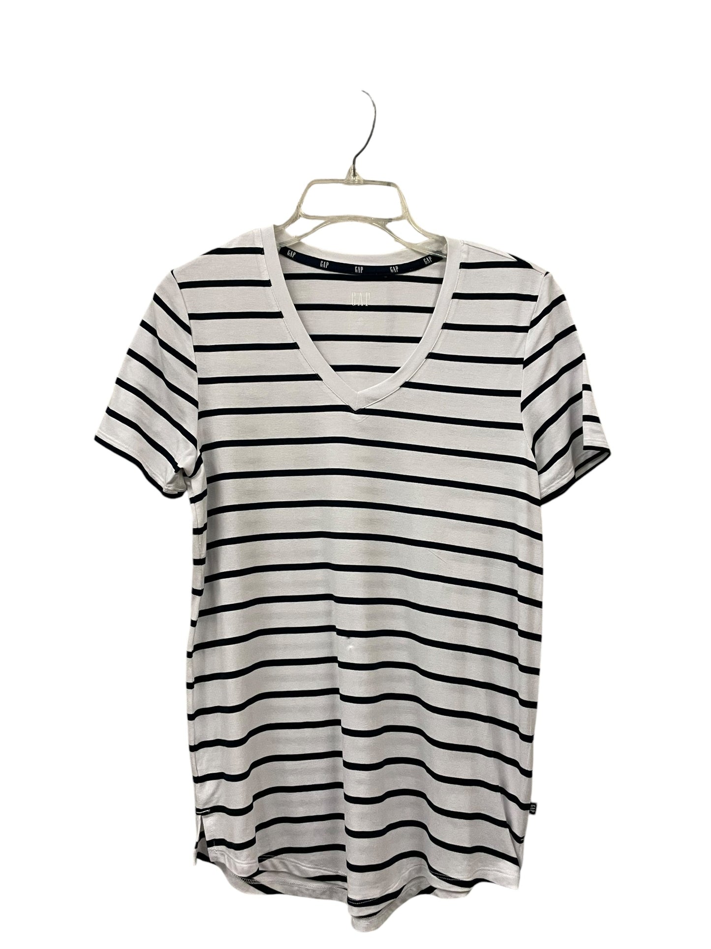 Top Short Sleeve By Gap In Striped Pattern, Size: Xs