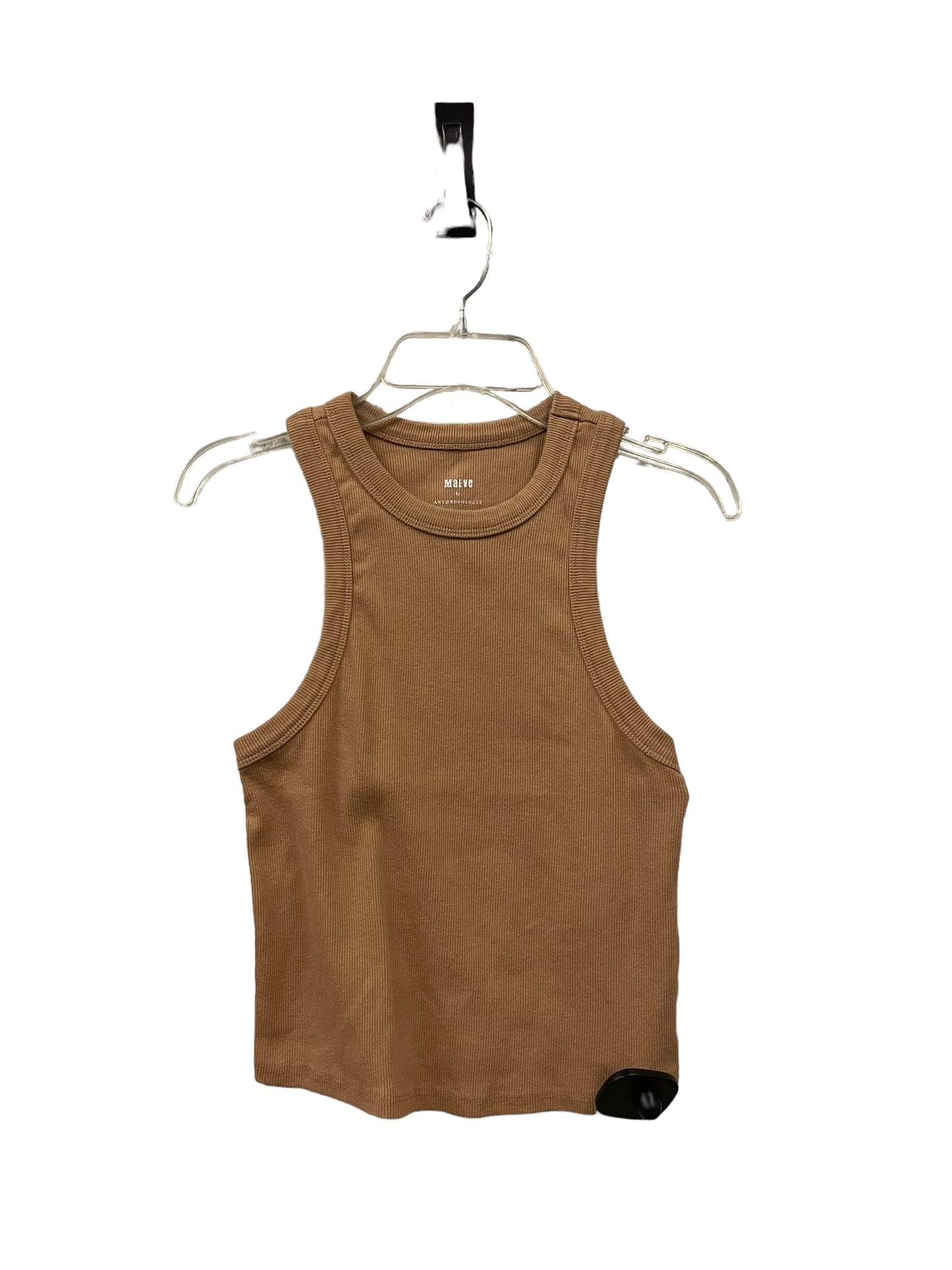 Top Sleeveless Basic By Maeve In Tan, Size: S