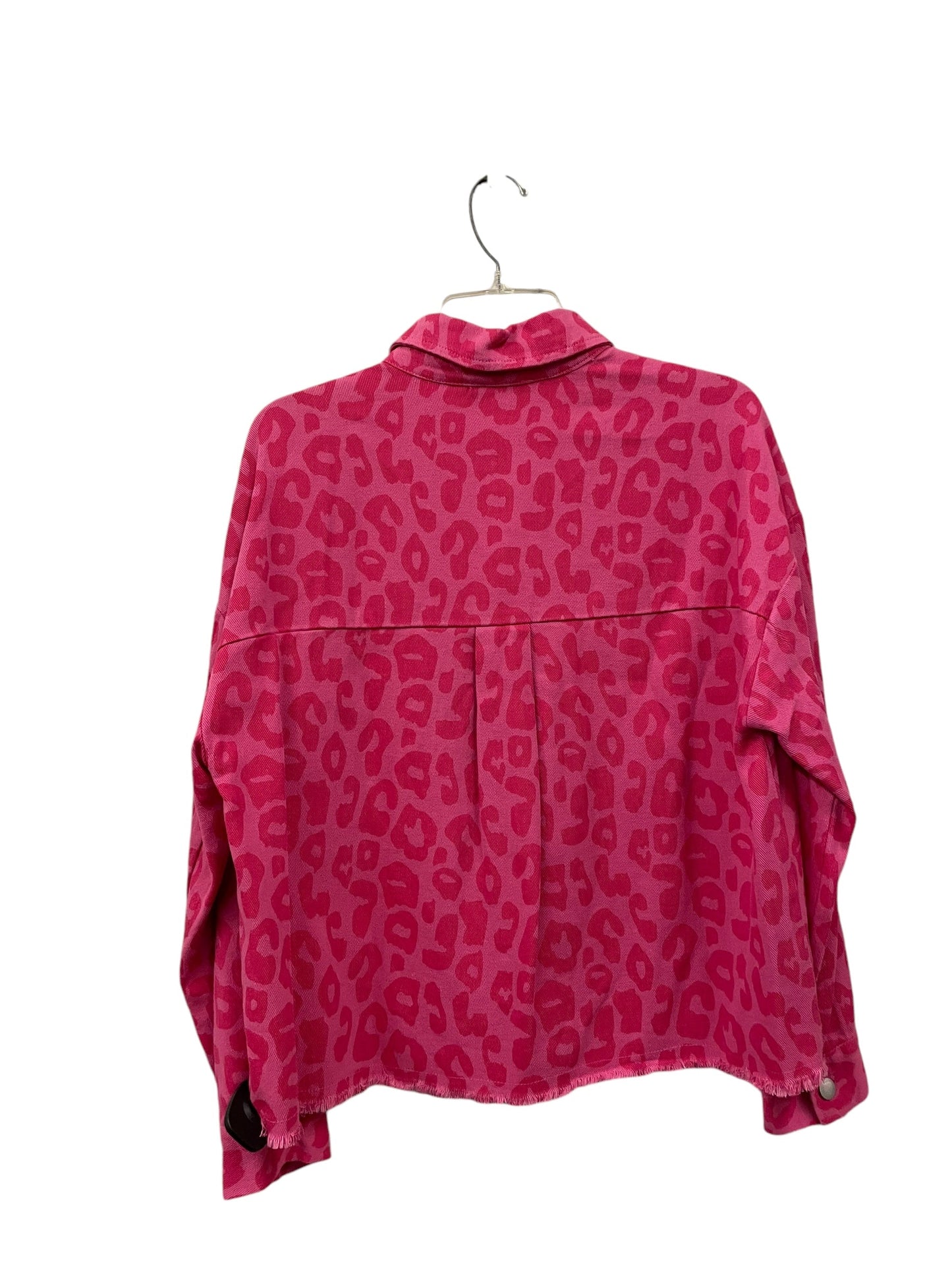 Jacket Shirt By Jodifl In Pink, Size: M