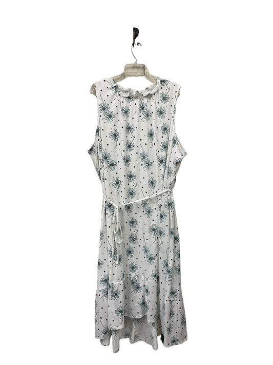 Dress Casual Maxi By Cato In White, Size: 4x