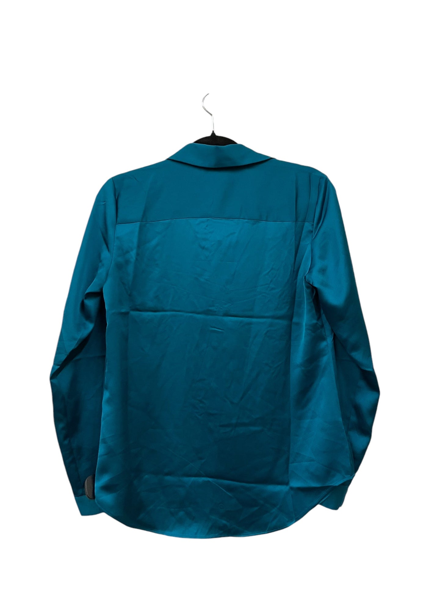 Top Long Sleeve Basic By Ann Taylor In Teal, Size: S