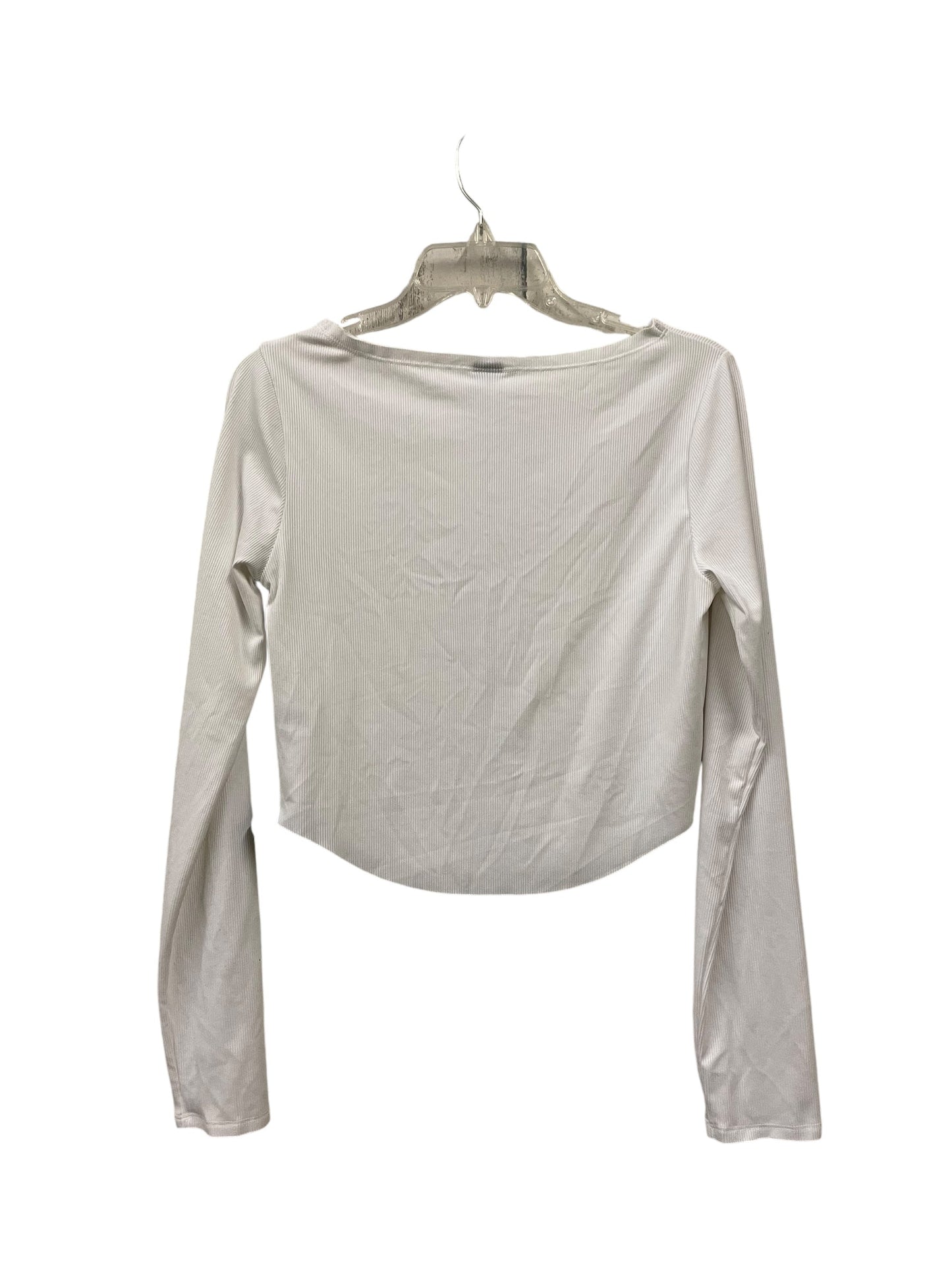 Top Long Sleeve Basic By Wild Fable In White, Size: L