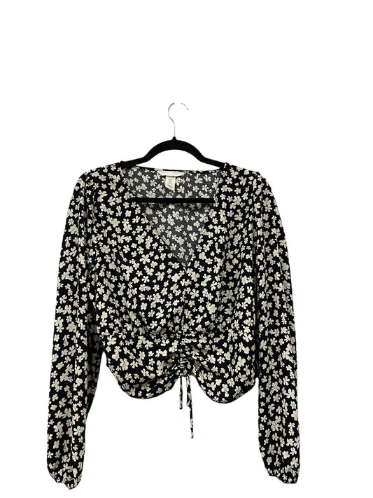 TOP LS H&M in BLACK, Size: M