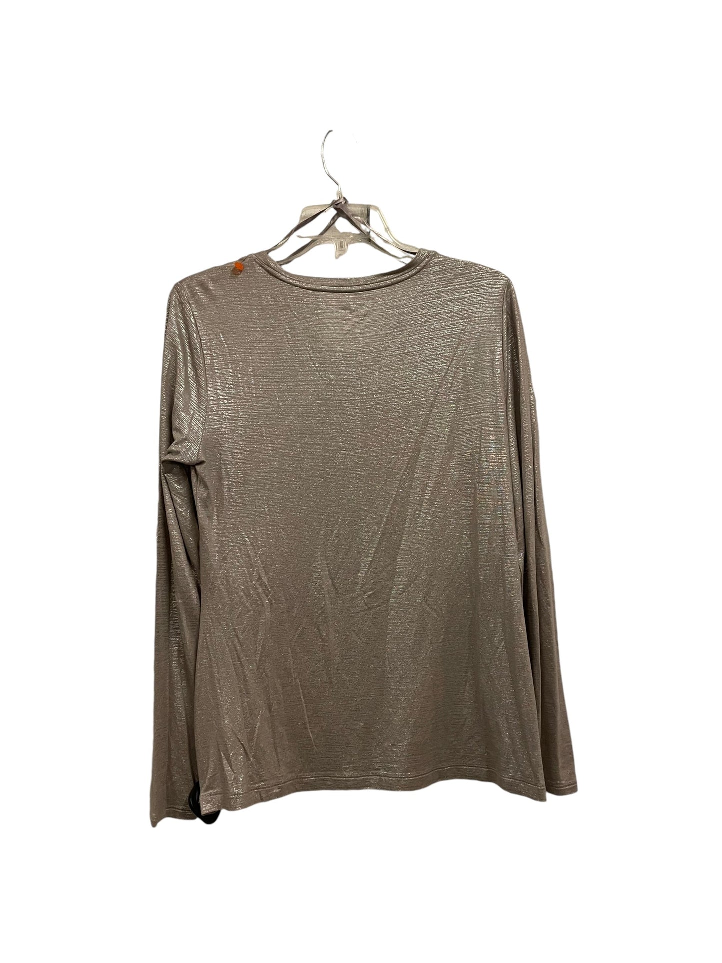 Top Long Sleeve By Apt 9 In Gold, Size: M