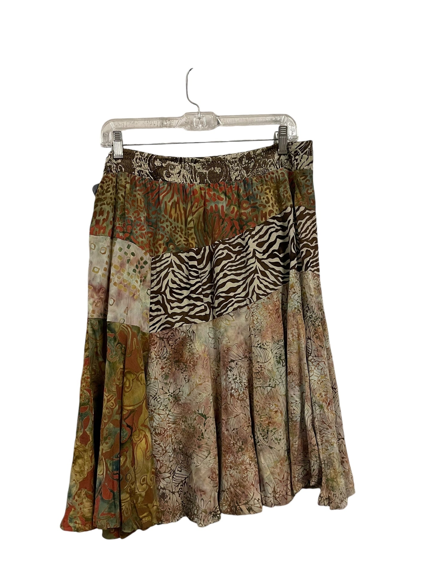 Skirt Midi By Clothes Mentor In Brown, Size: L