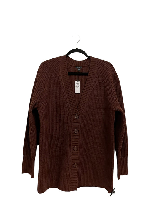 Sweater Cardigan By Express In Brown, Size: S