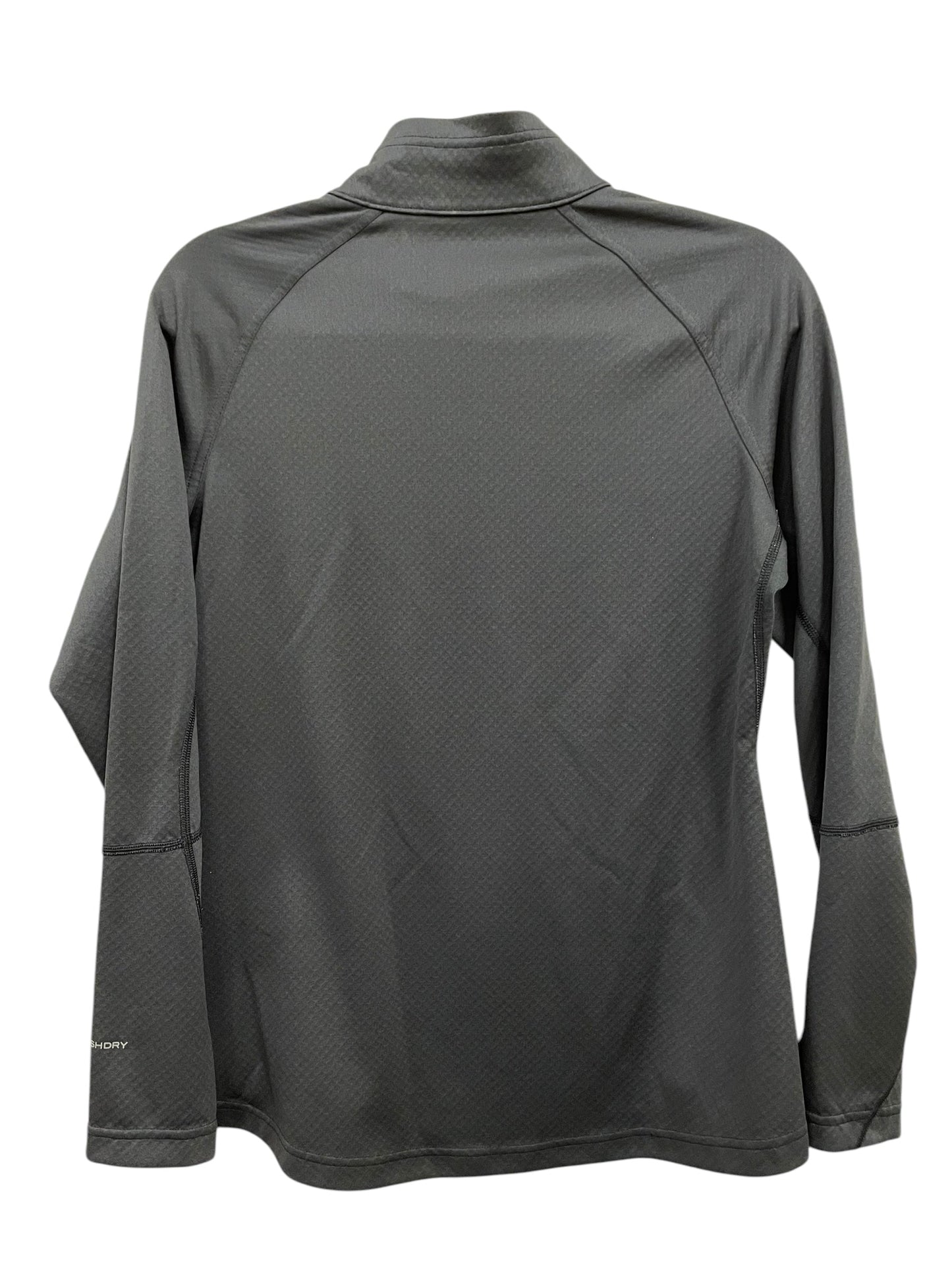 Athletic Top Long Sleeve Collar By The North Face In Grey, Size: M