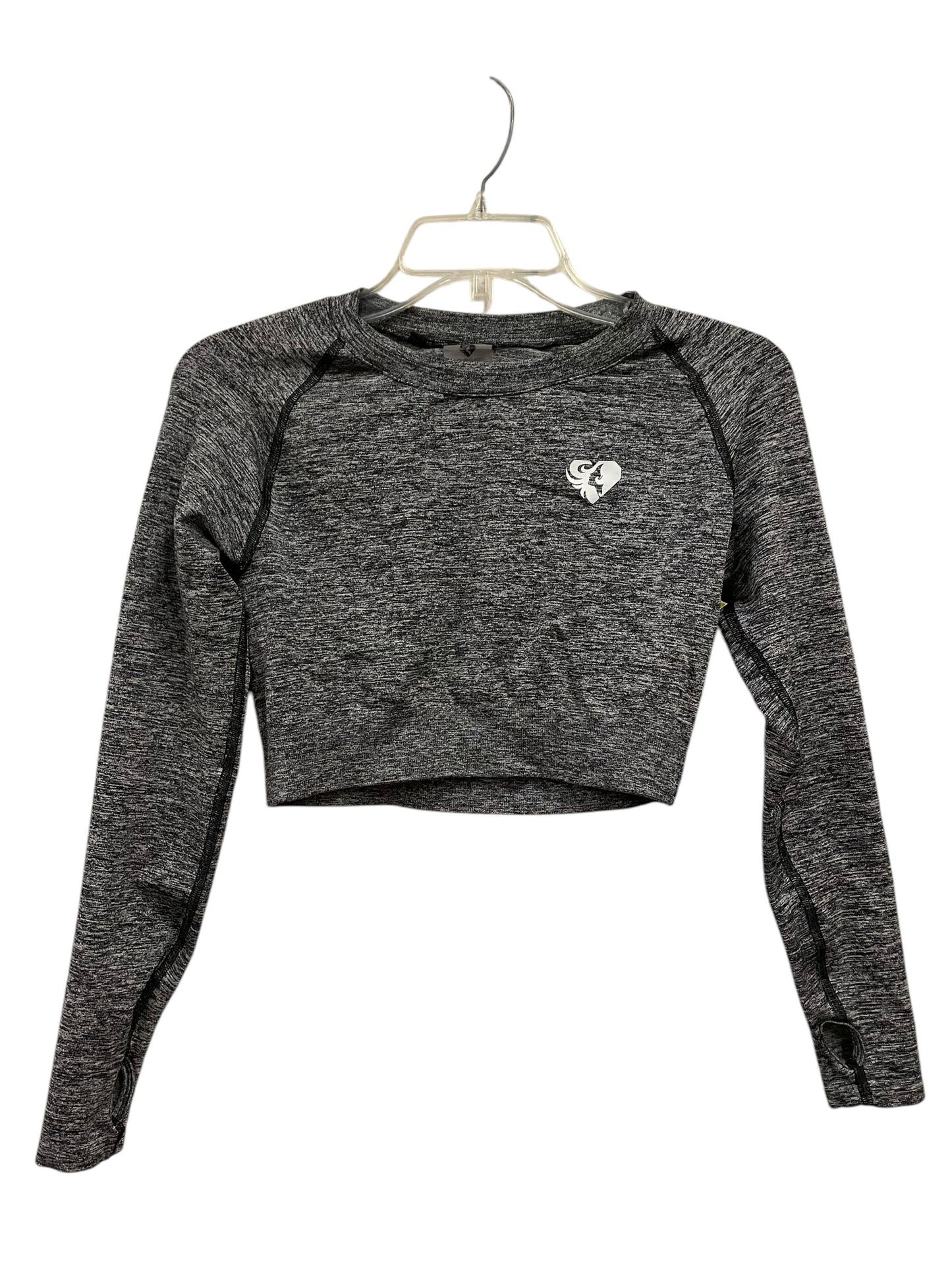 Athletic Top Long Sleeve Crewneck By Clothes Mentor In Grey, Size: L