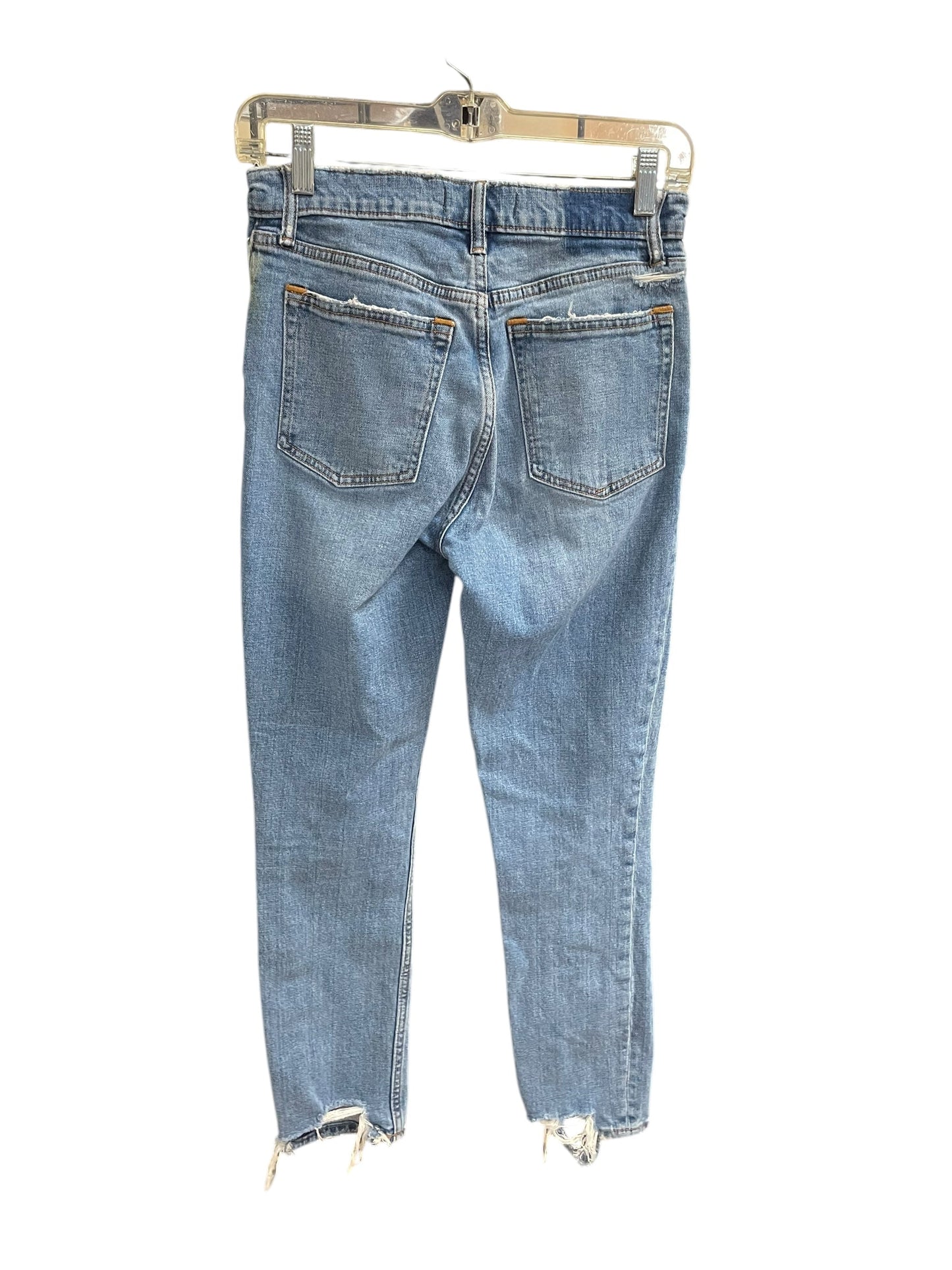 Jeans Skinny By Abercrombie And Fitch In Blue Denim, Size: 2