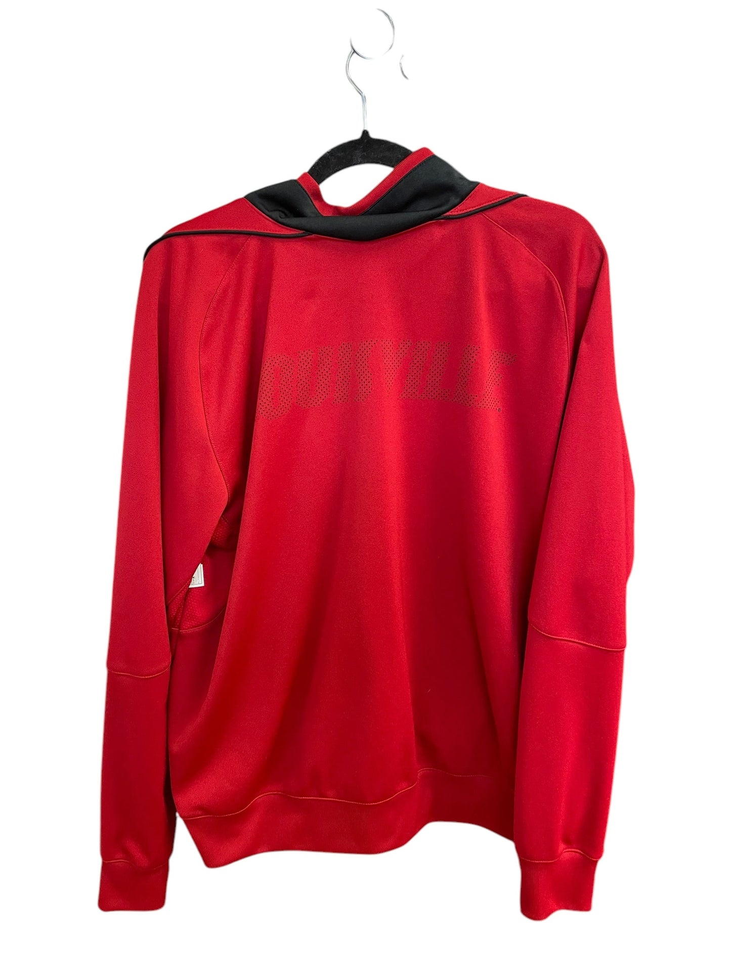 Athletic Jacket By Adidas In Red, Size: M