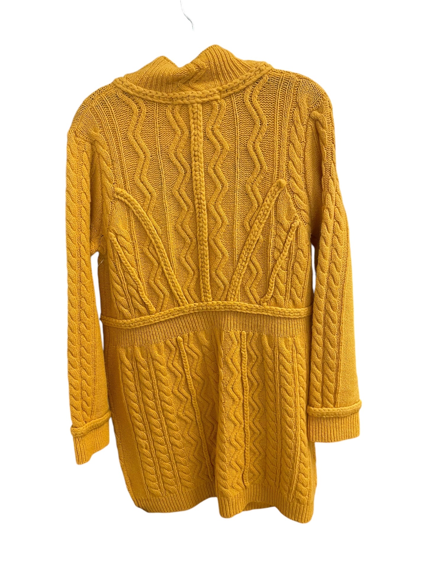 Cardigan By Anthropologie In Yellow, Size: L