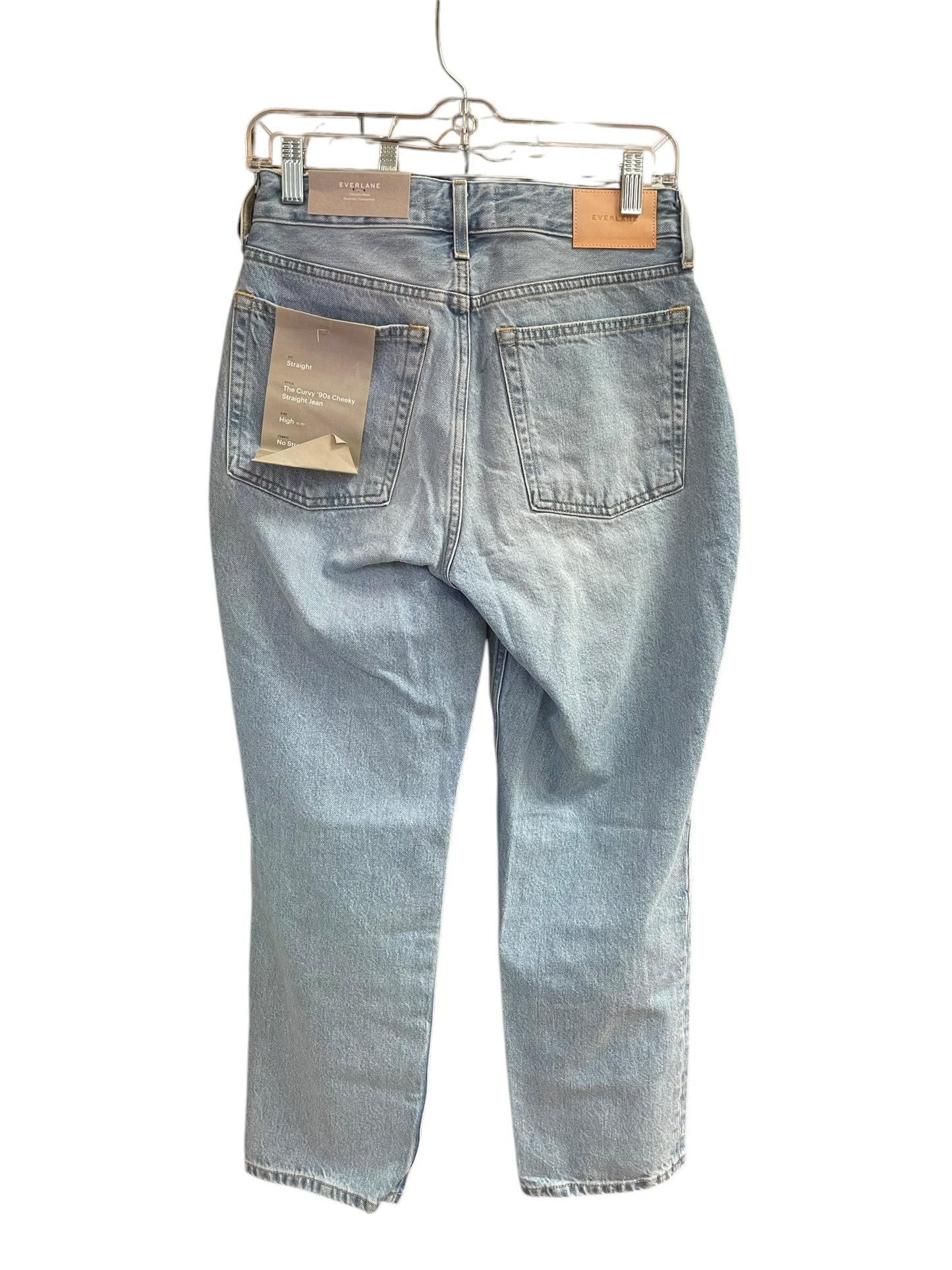 Jeans Straight By Everlane In Blue Denim, Size: 4