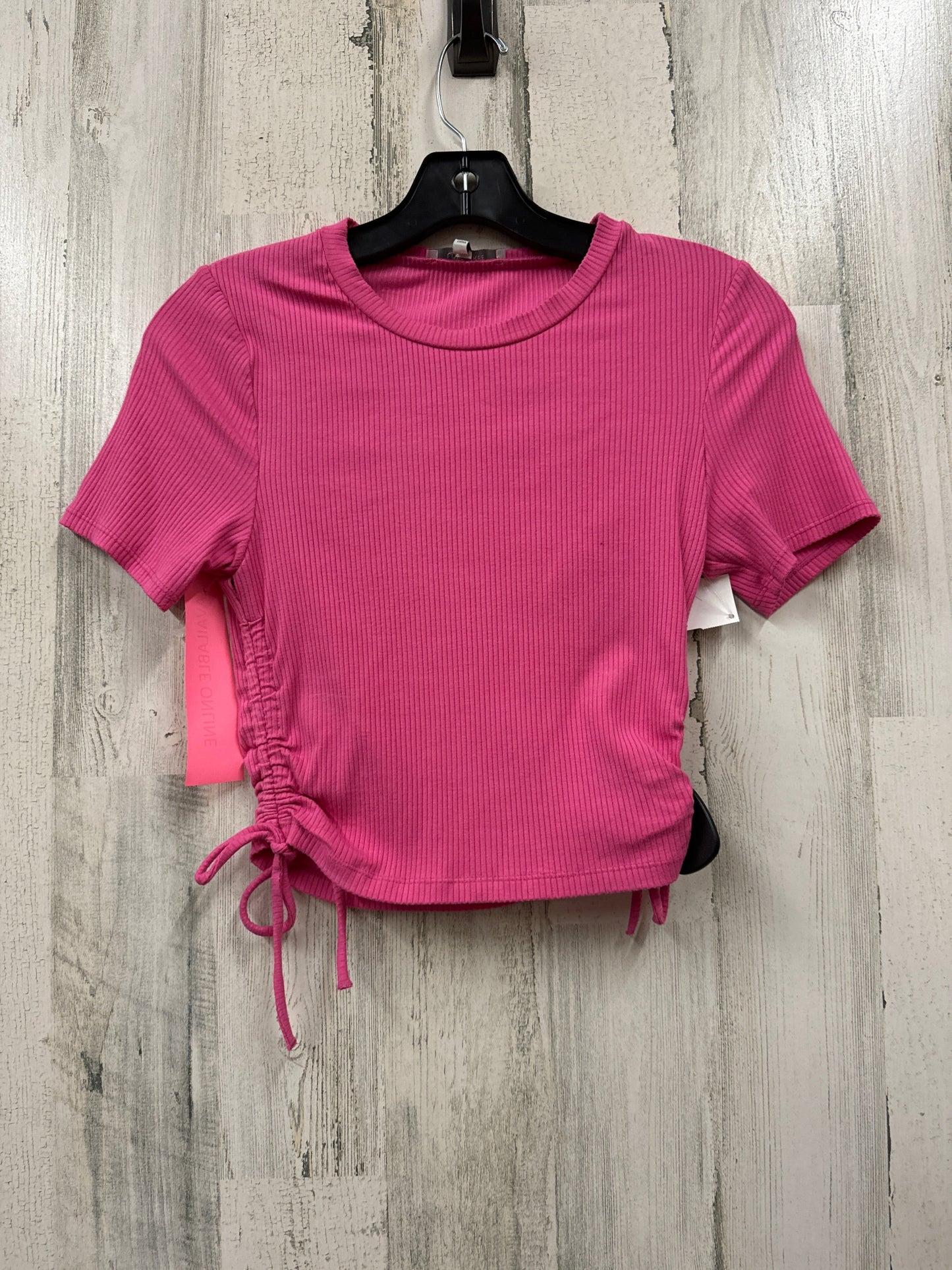 Pink Top Short Sleeve Love Tree, Size S