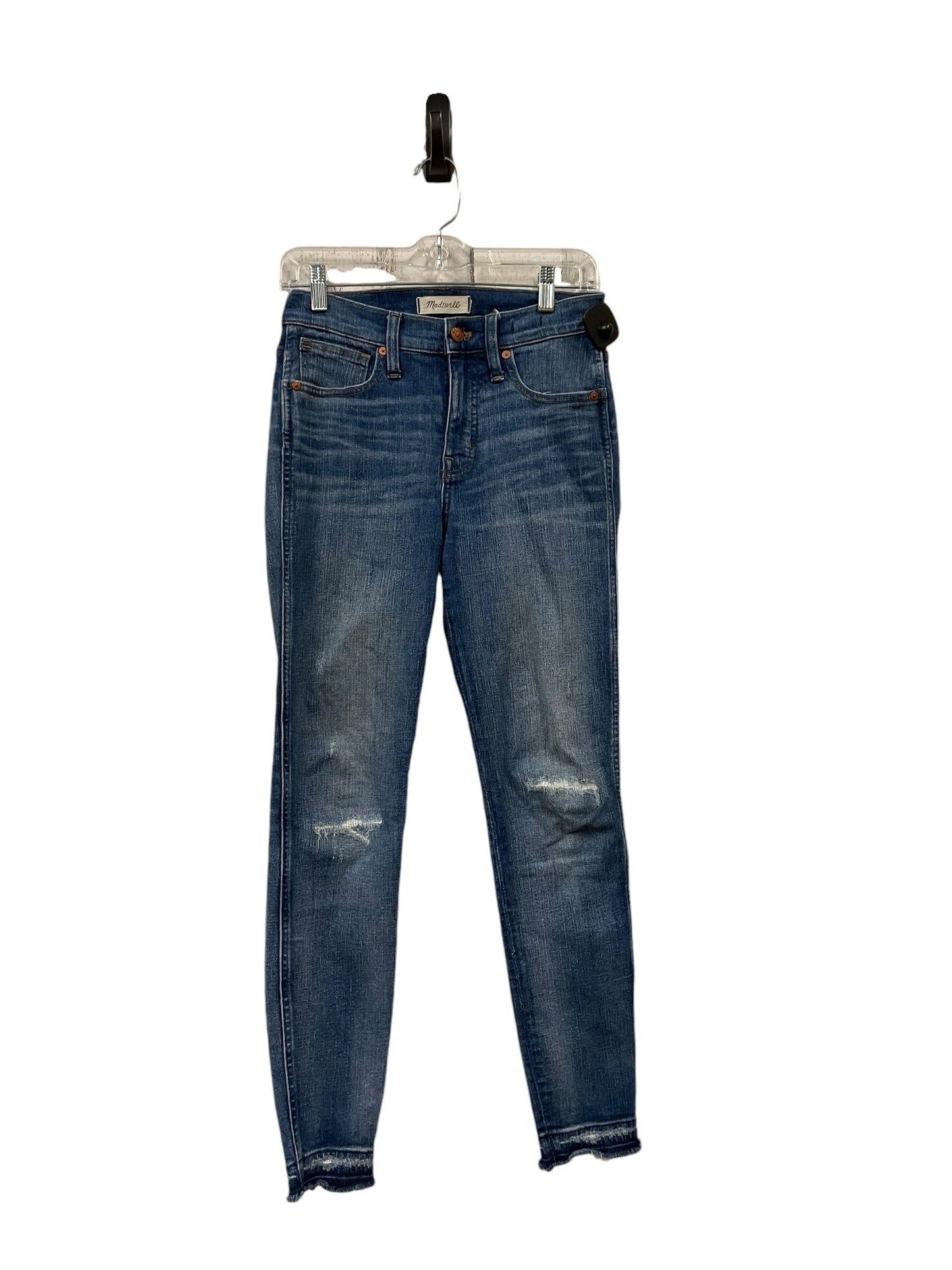 Jeans Skinny By Madewell In Blue Denim, Size: 2