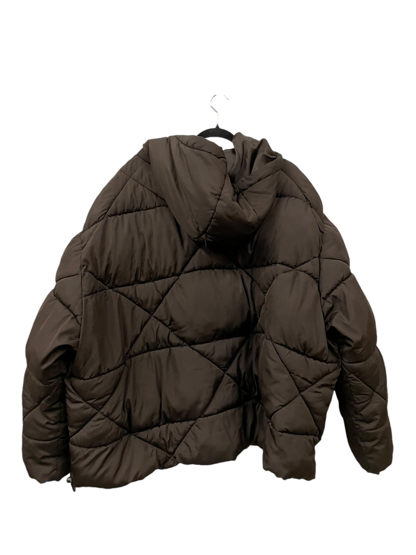 Jacket Puffer & Quilted By Asos In Brown, Size: 3x