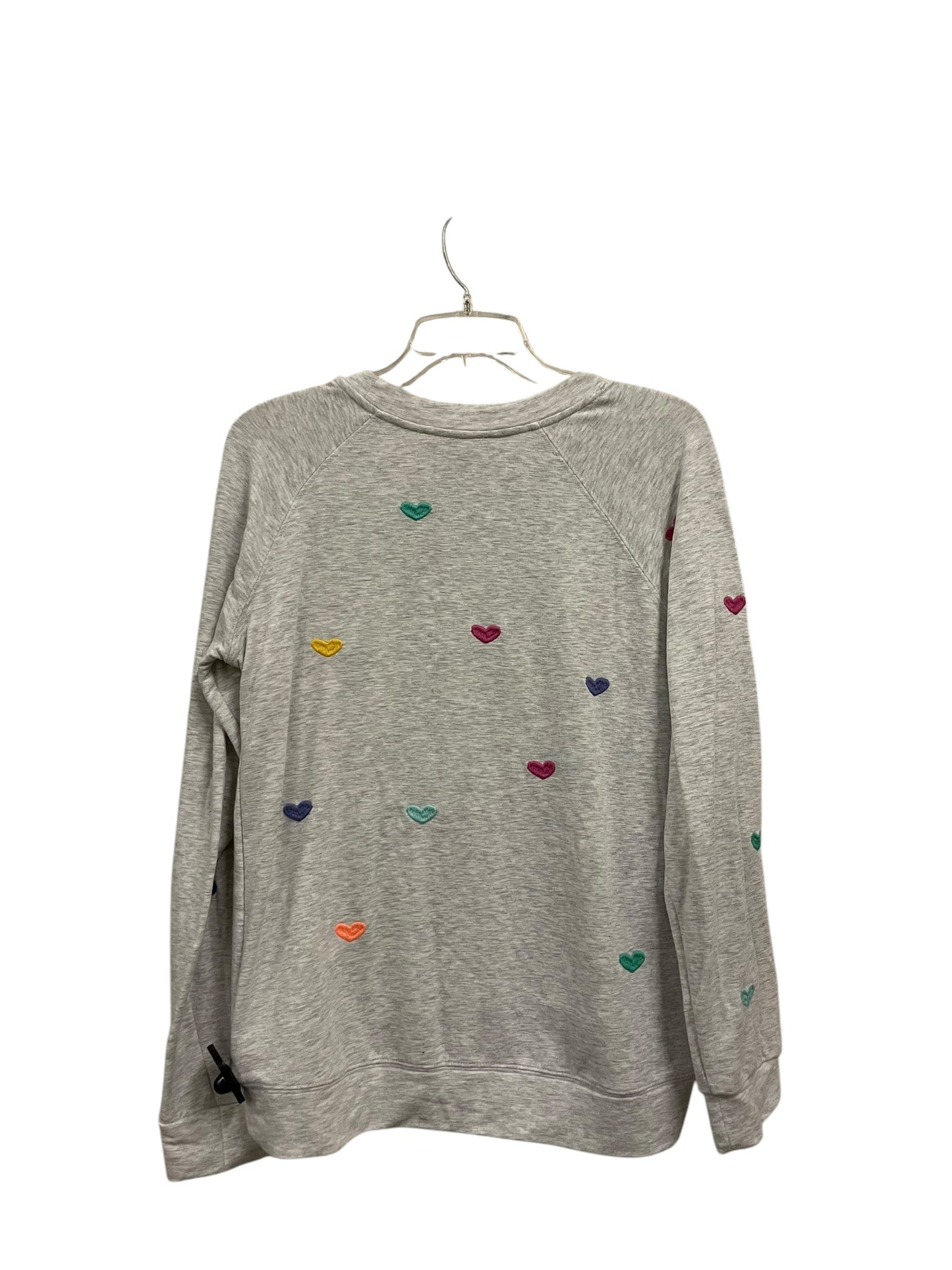 Top Long Sleeve By Philosophy In Grey, Size: M