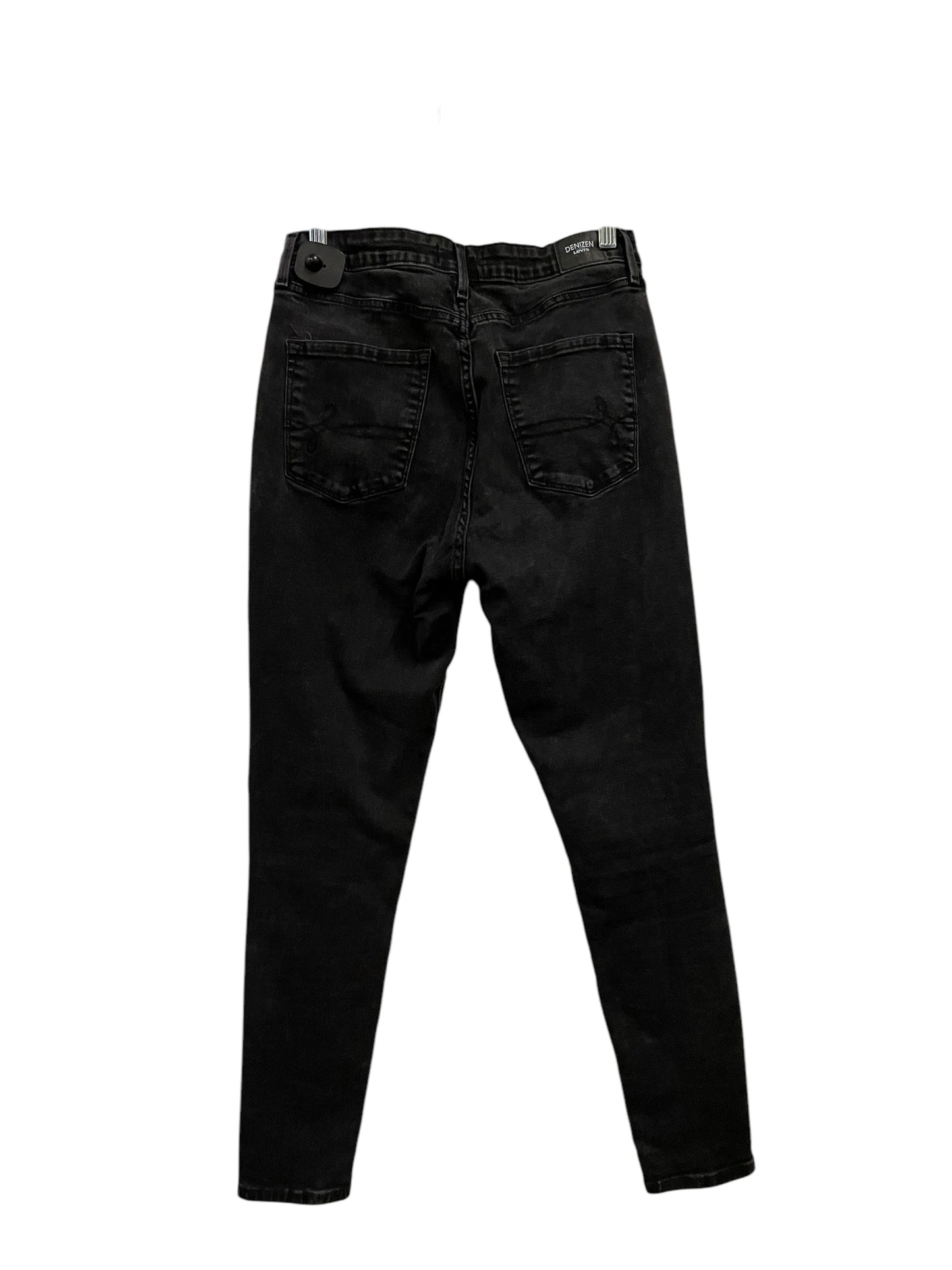 Jeans Skinny By Levis In Black Denim, Size: 12