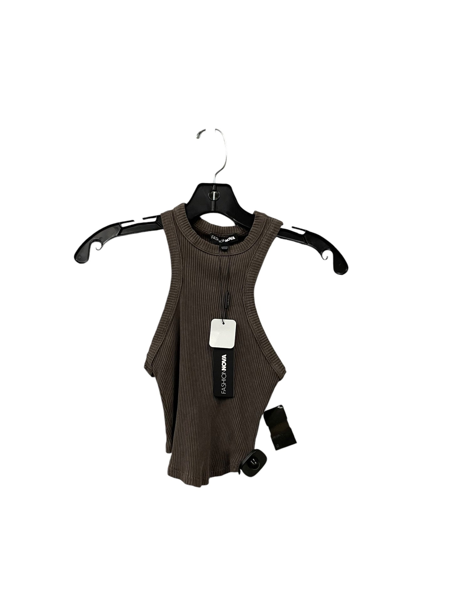 Top Sleeveless By Fashion Nova In Brown, Size: S