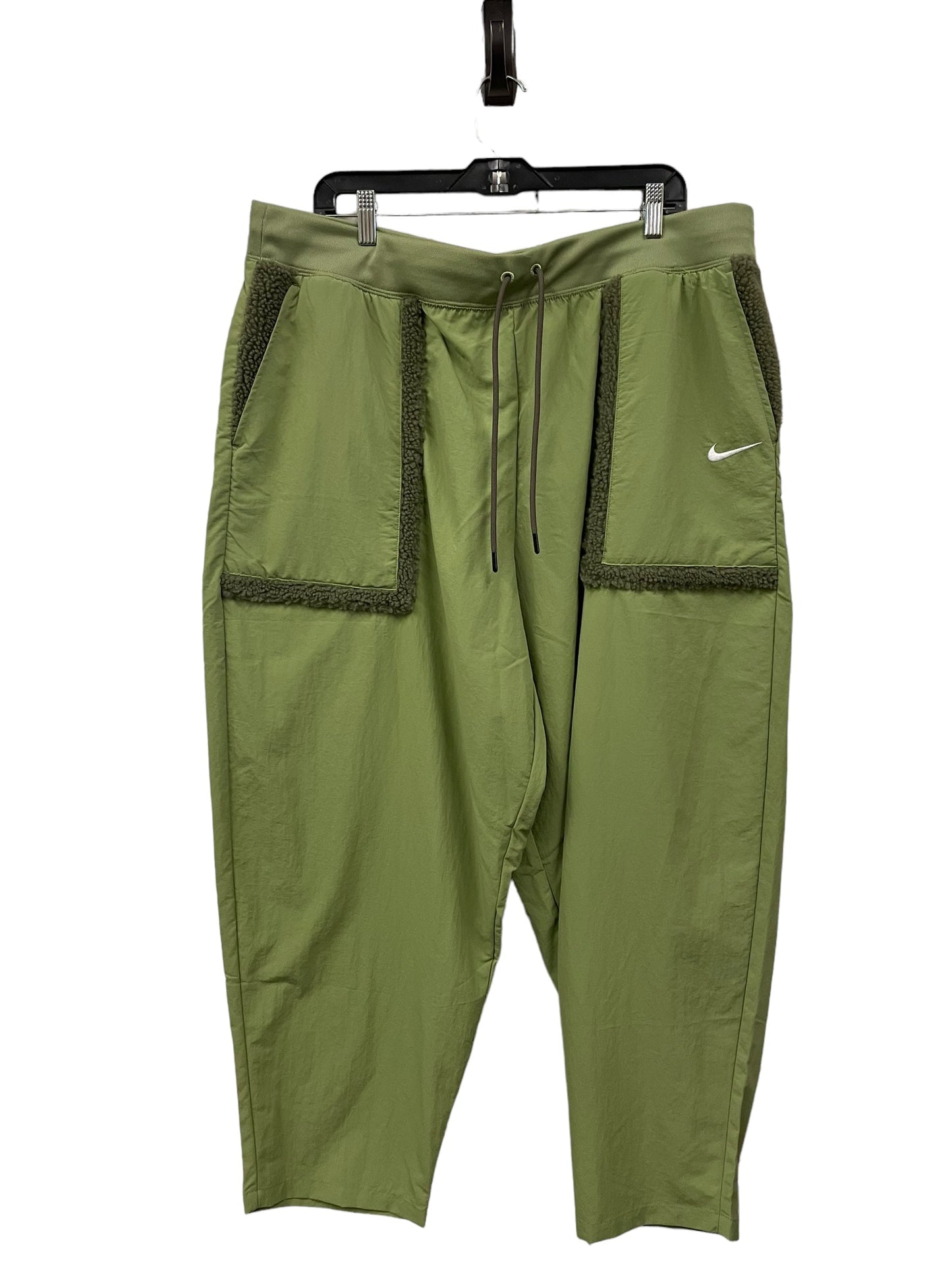 Athletic Pants By Nike Apparel In Green, Size: Xxl