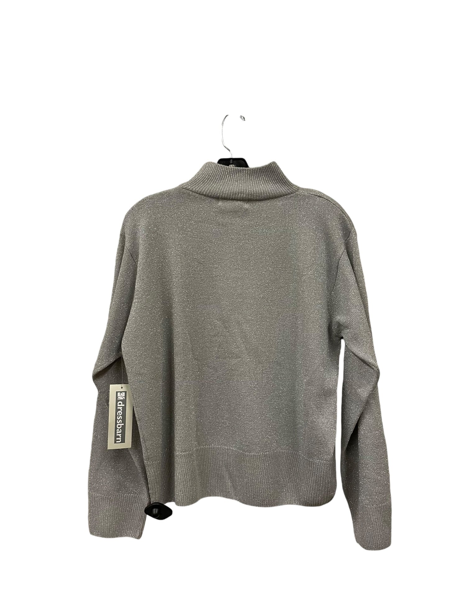 Top Long Sleeve By Dressbarn In Silver, Size: Xl