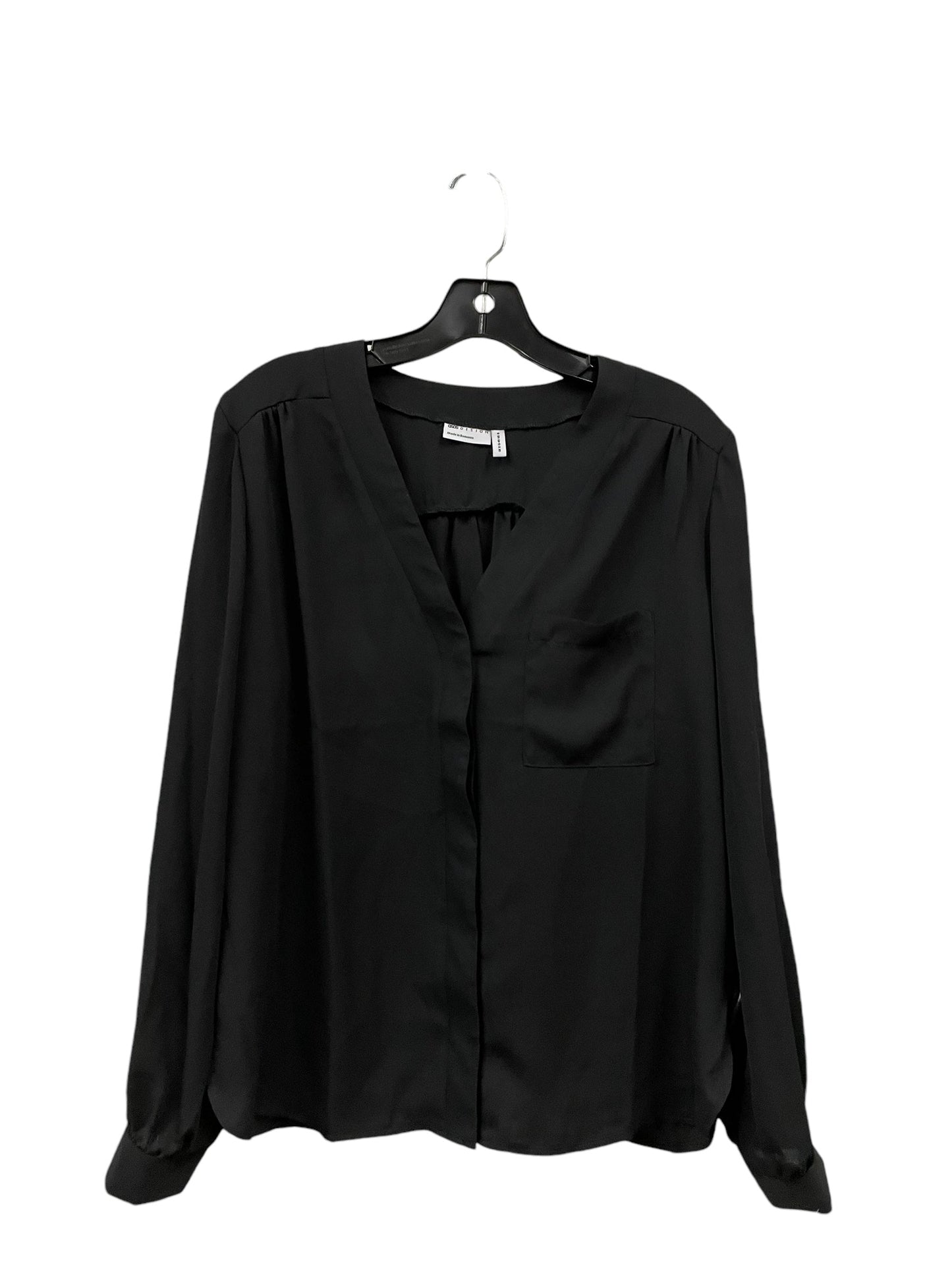 Top Long Sleeve By Asos In Black, Size: M