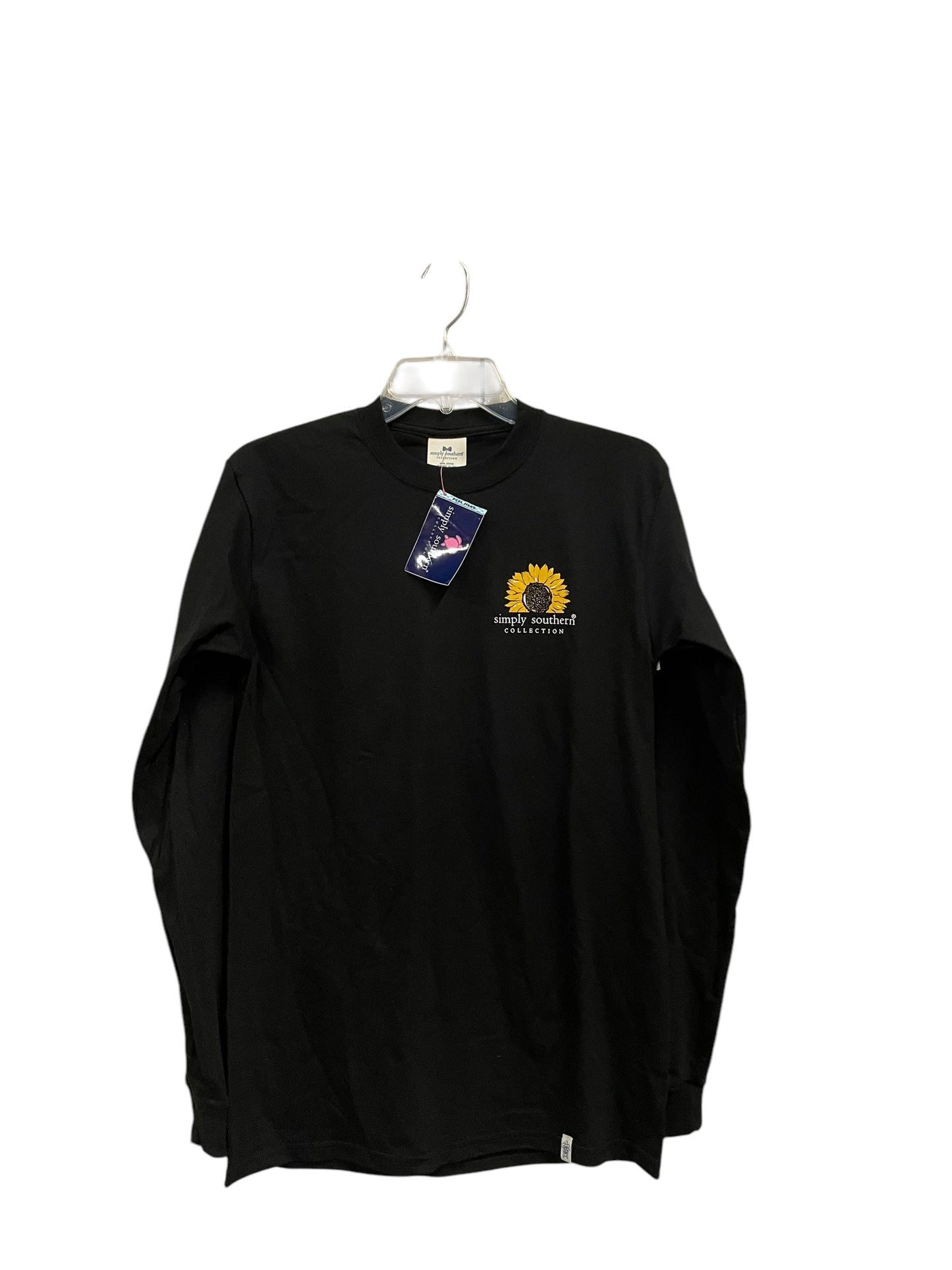 Top Long Sleeve By Simply Southern In Black, Size: S