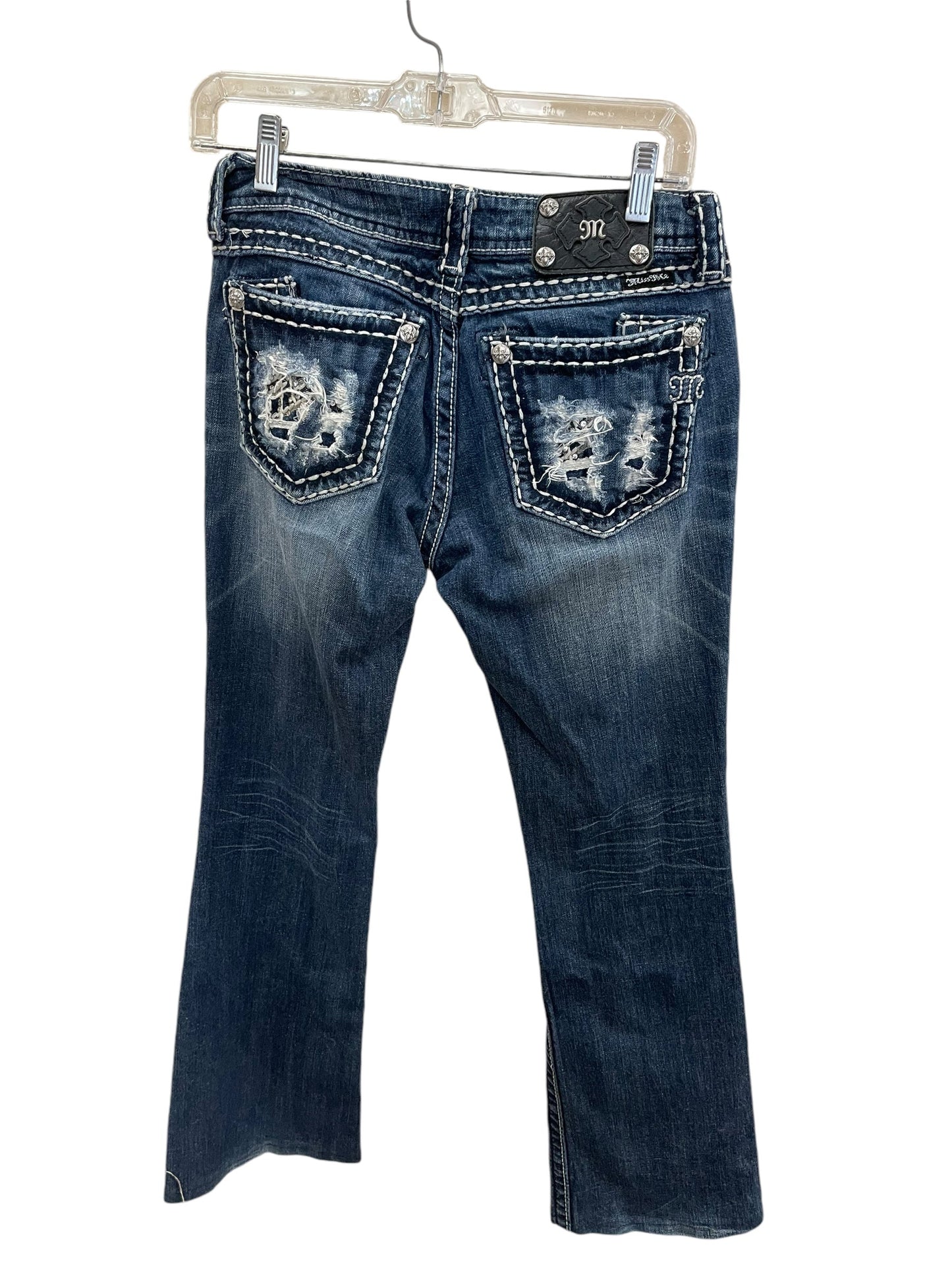 Jeans Boot Cut By Miss Me In Blue Denim, Size: 4