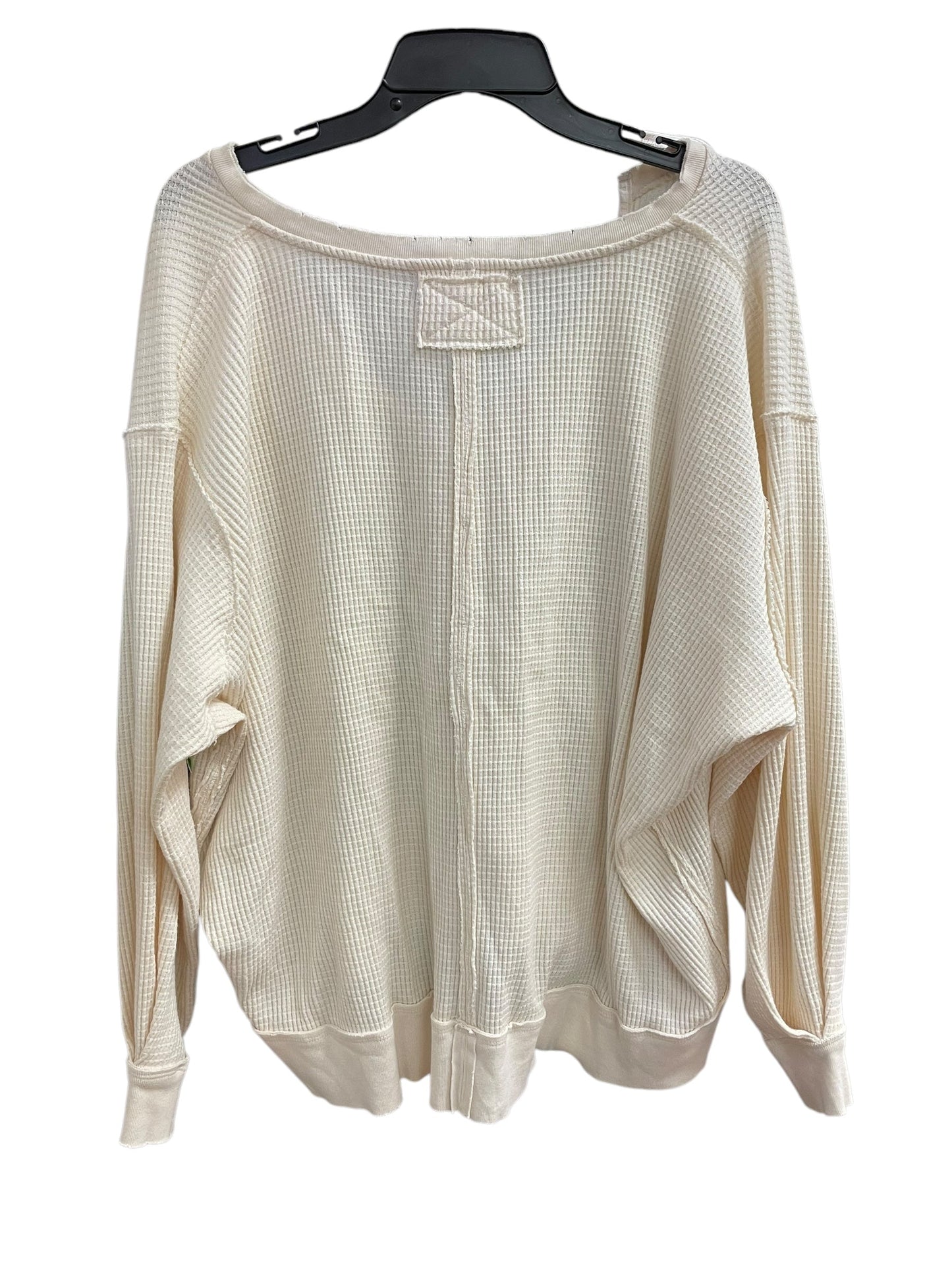 Top Long Sleeve Basic By We The Free In Beige, Size: Xs