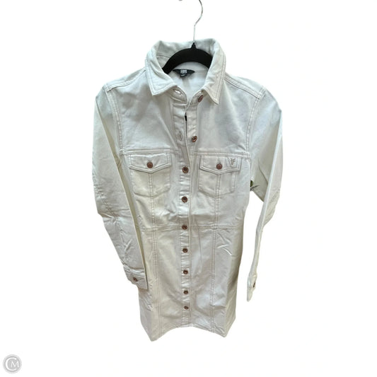 Dress Designer By Frye In White Denim, Size: Xs