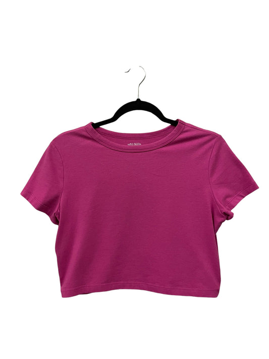 Top Short Sleeve Basic By Wild Fable In Pink, Size: L