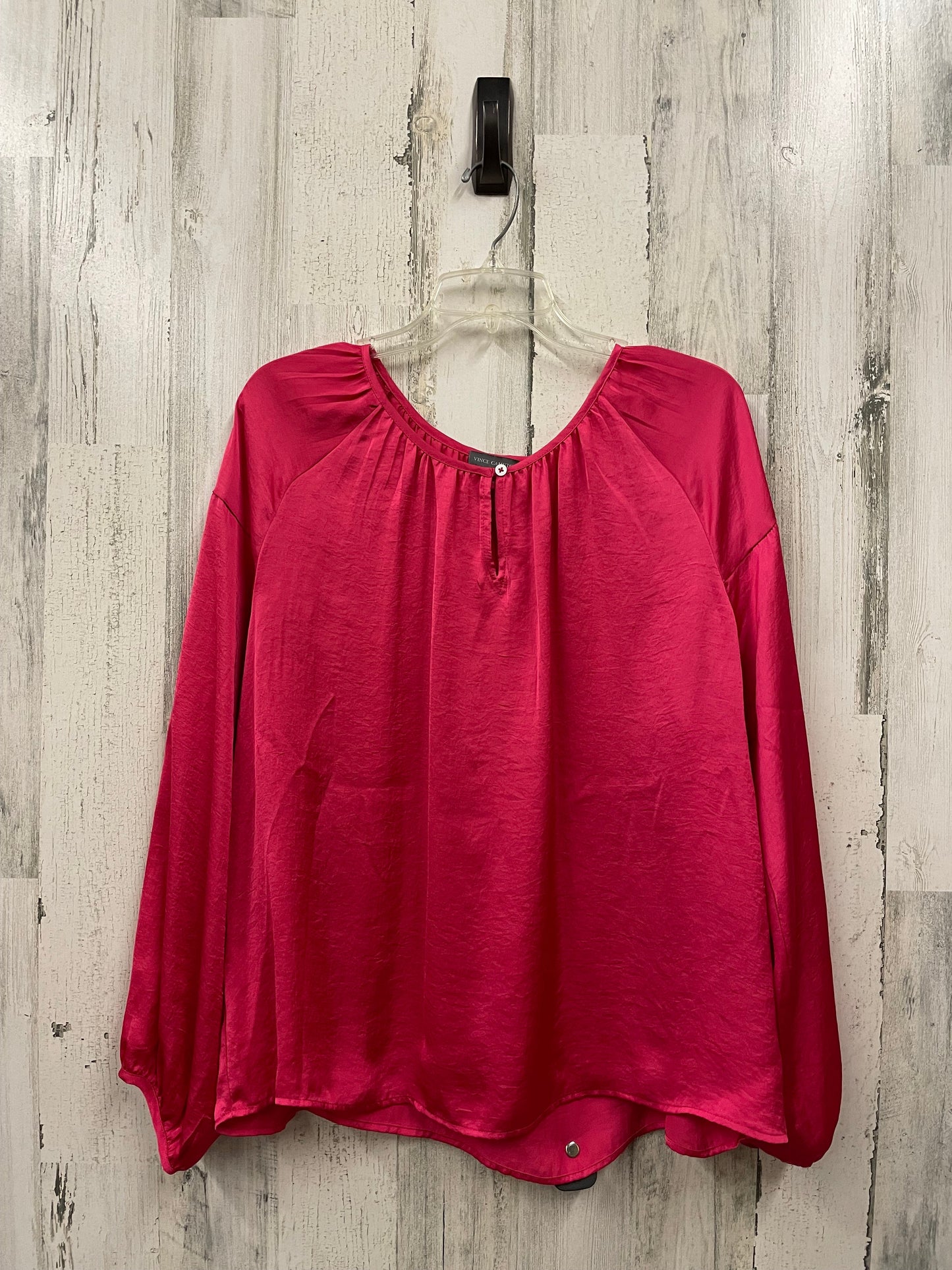 Top Long Sleeve By Vince Camuto In Pink, Size: L