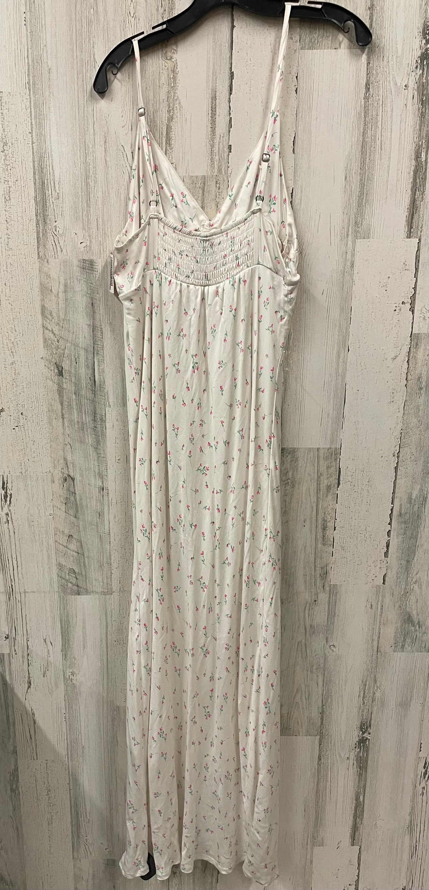 Cream Dress Casual Maxi Wild Fable, Size L