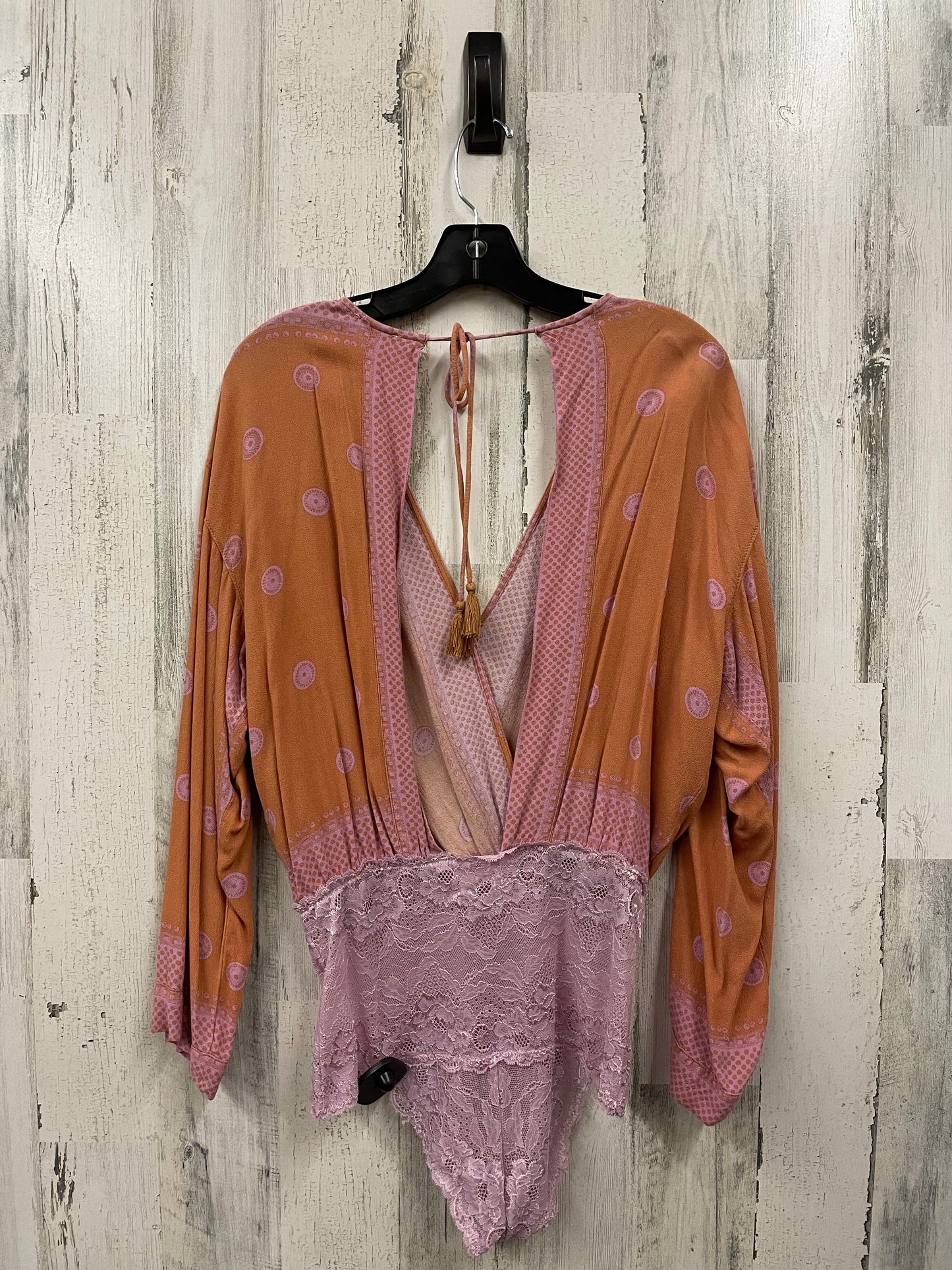 Bodysuit By Free People In Orange, Size: M