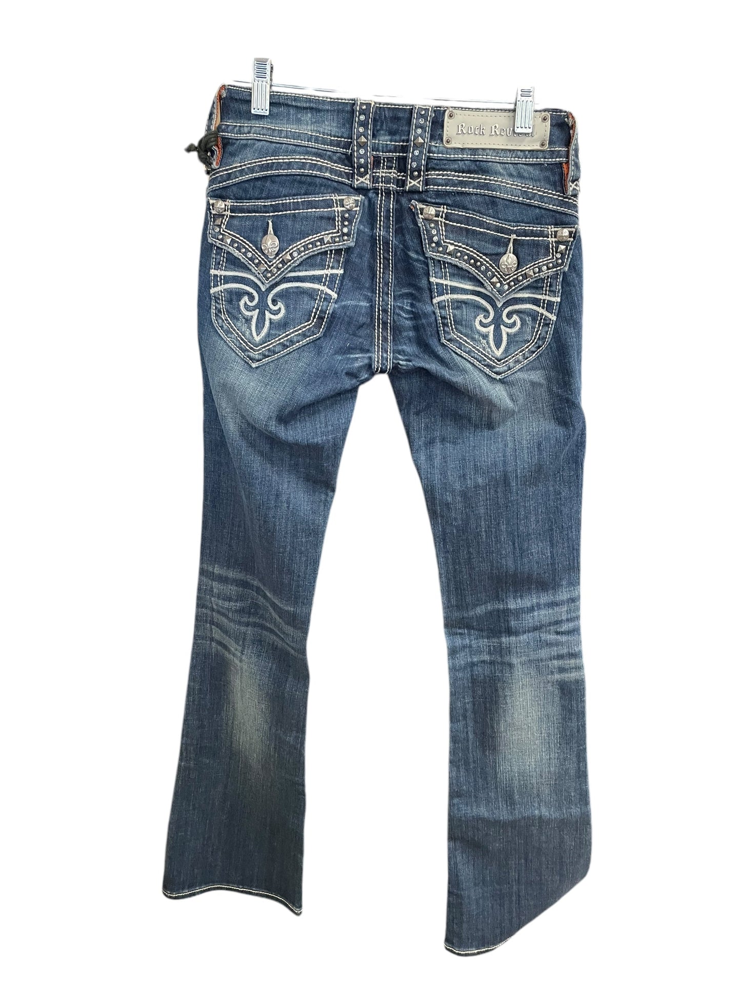 Jeans Boot Cut By Rock Revival In Blue Denim, Size: 2